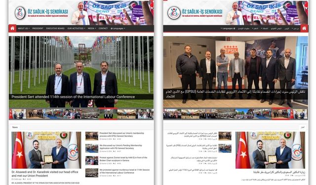 Öz Sağlık-İş'ten uluslararası iletişimde yeni adım: Arapça yayın başladı