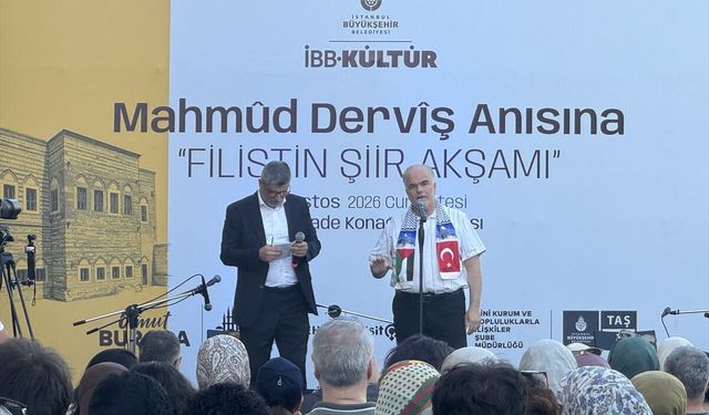 İstanbul'da Mahmud Derviş anısına Filistin şiir akşamı düzenlendi