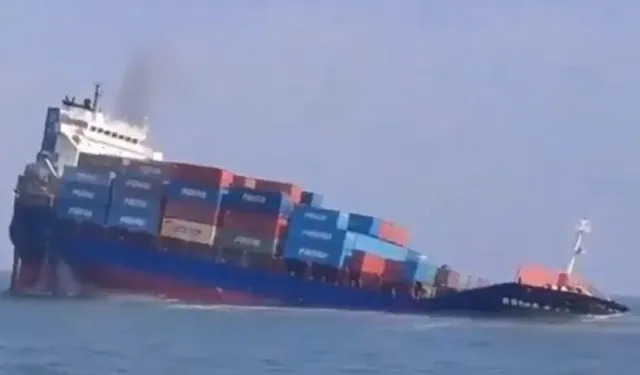 Karadeniz’de İHA saldırısına uğrayan konteyner gemisi battı