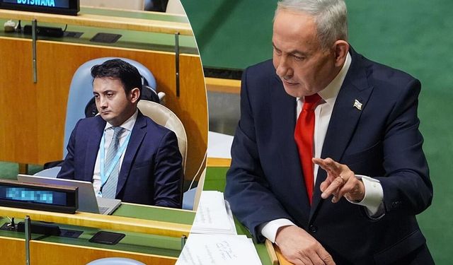 Tüm dünya salonu terk etti, onlar koltuğa çakıldı kaldı! Netanyahu konuşurken terk etmeyen o iki ülke: Azerbaycan ve BAE