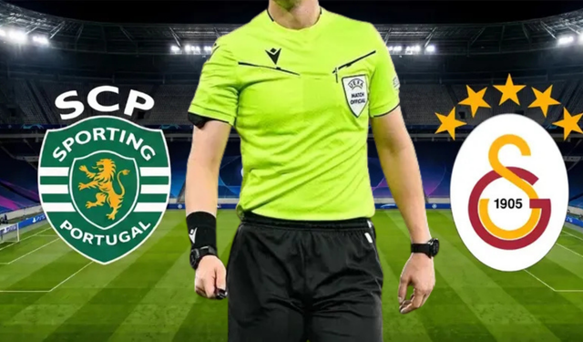 Sporting - Galatasaray maçının hakemi açıklandı
