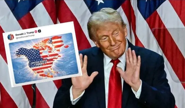 Vahşi batı sınır tanımıyor! Trump'tan küstah harita paylaşımı: O ülkeleri ABD toprağı ilan etti!