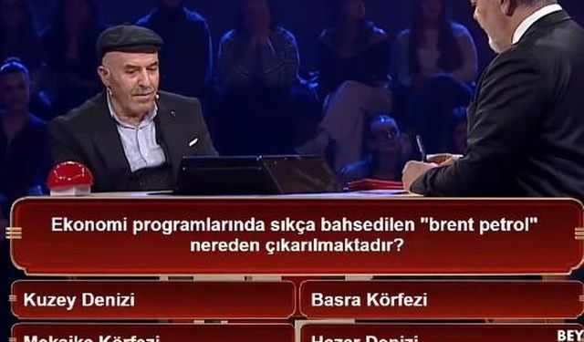 Brent petrol nereden çıkarılır? Hangi denizde bulunur? Hangi ülkeye aittir? Beyaz'la Joker cevabı nedir?