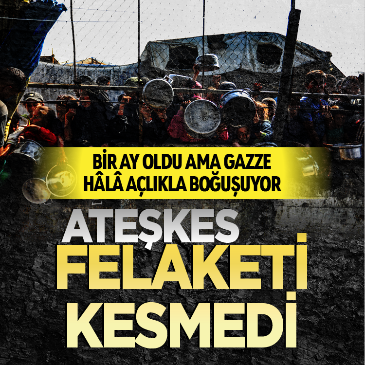 Bir ay oldu ama Gazze hala açlıkla boğuşuyor: Ateşkes, felaketi kesmedi