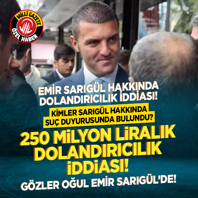 Emir Sarıgül hakkında 250 milyon liralık dolandırıcılık iddiası! Kimler suç duyurusunda bulundu?