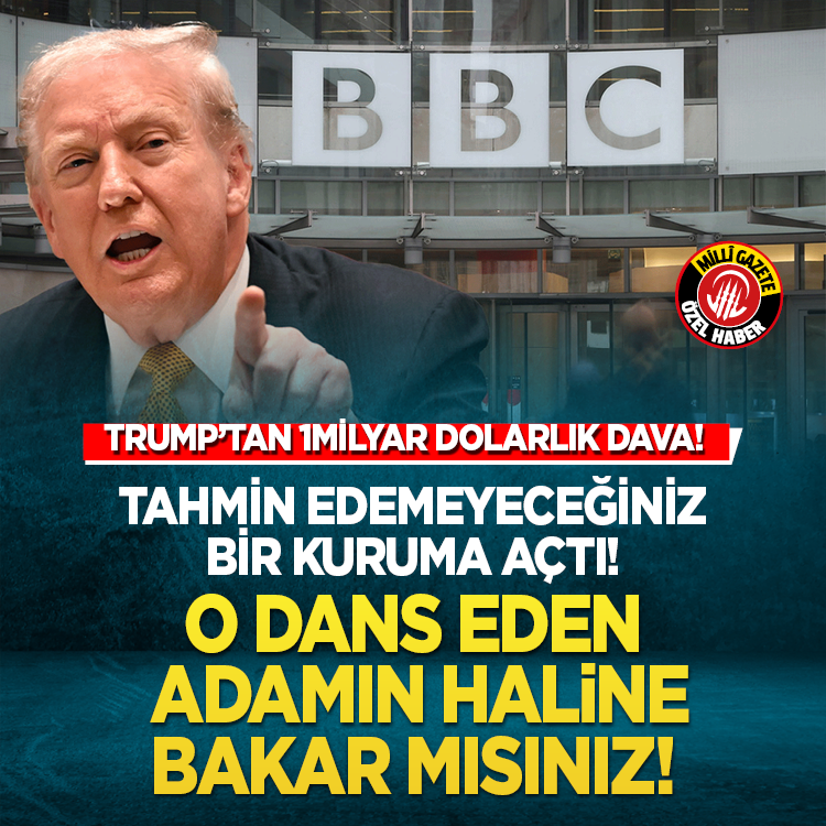 Trump'tan 1 milyar dolarlık dava! Tahmin edemeyeceğiniz bir kuruma açtı...O dans eden adamın haline bakar mısınız