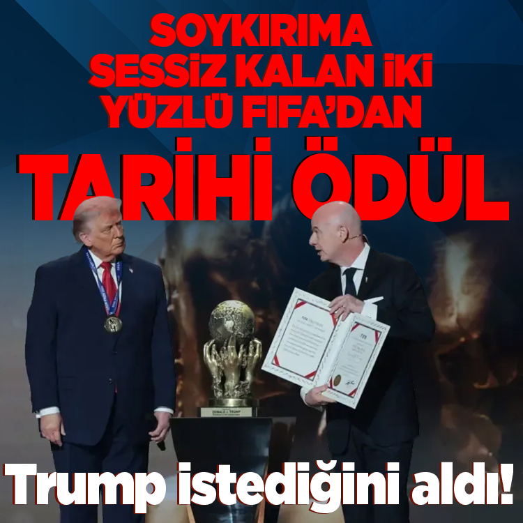 Trump istediğini aldı! Soykırıma sessiz kalan iki yüzlü FIFA'dan tarihi ödül