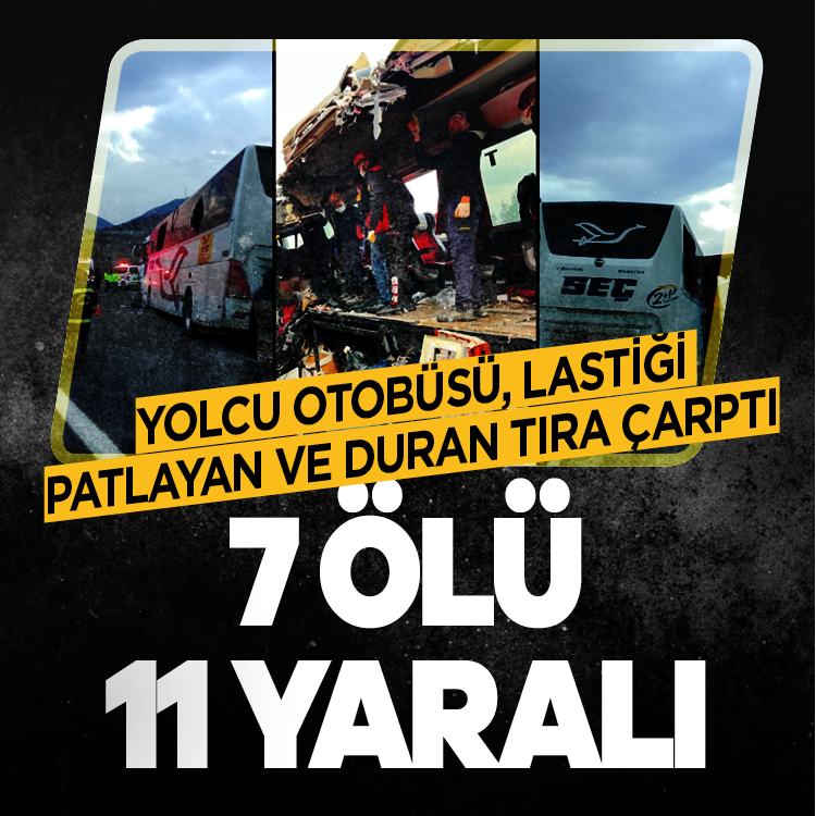 Osmaniye'de can pazarı! Otobüs, TIR'a çarptı: 7 ölü, 11 yaralı!