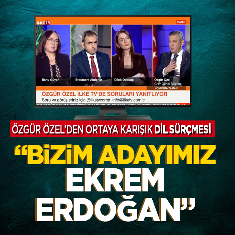 Özel'den beklenmedik dil sürçmesi: "Adayımız Ekrem Erdoğan!"
