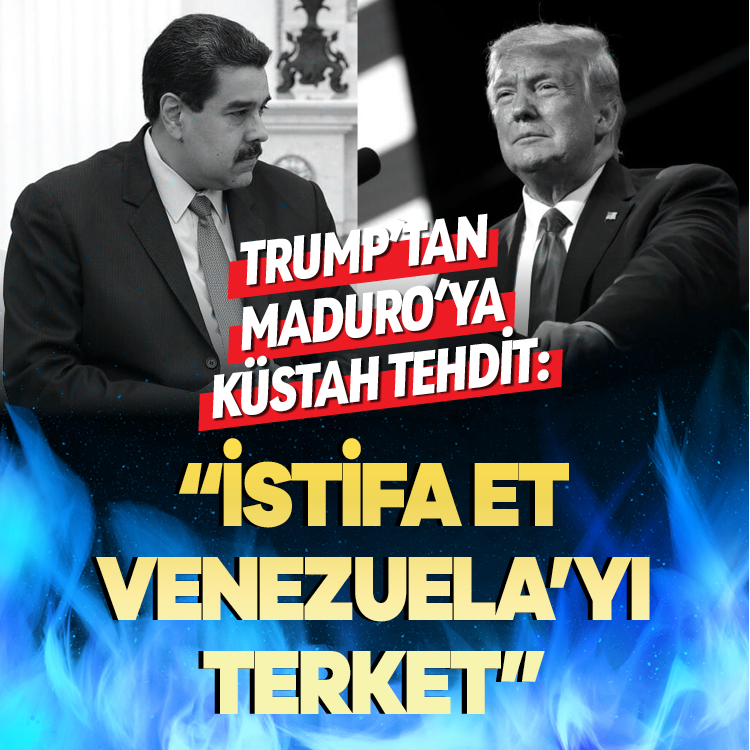 Trump'tan Maduro'ya küstah tehdit: "İstifa et, Venezuela'yı terket!"