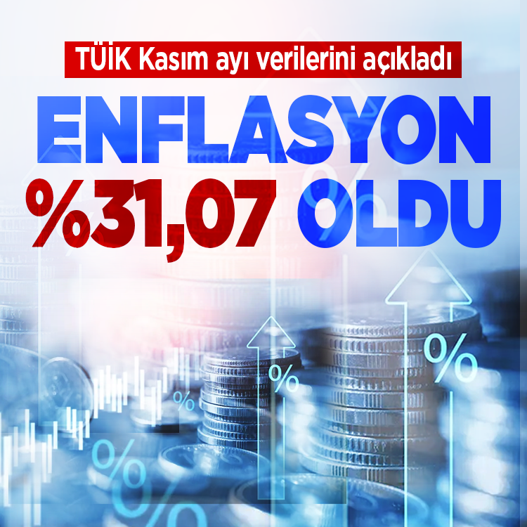 TÜİK Kasım ayı enflasyon rakamlarını açıkladı