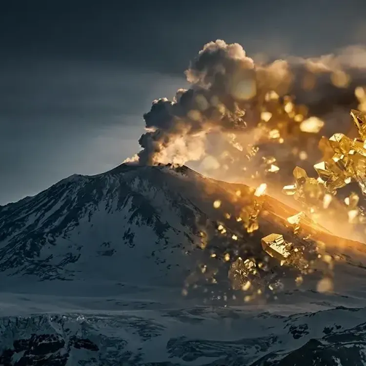 Erebus Yanardağı sıradan bir volkan değil: Günde 80 gram altın püskürtüyor!