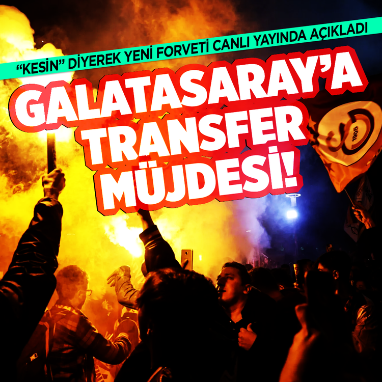 Galatasaray'a transfer müjdesi! "Kesin" diyerek yeni forveti canlı yayında açıkladı