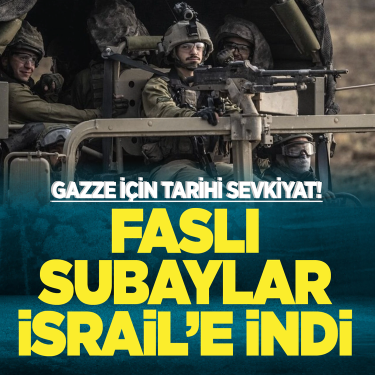 Gazze için tarihi sevkiyat! Faslı subaylar İsrail'e indi