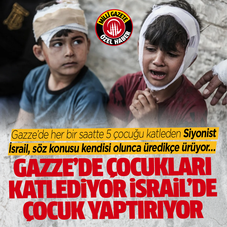 Gazze’de her bir saatte 5 çocuğu katleden Siyonist İsrail, söz konusu kendisi olunca üredikçe ürüyor…Gazze’de çocukları katlediyor  İsrail’de çocuk yaptırıyor