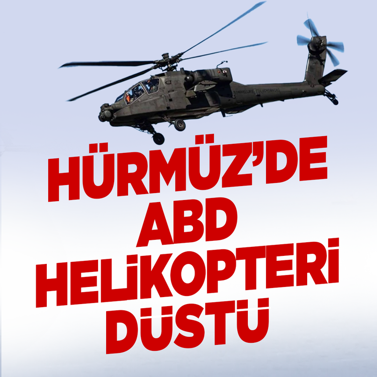 Hürmüz'de ABD helikopteri düştü: Trump'tan acil mesaj
