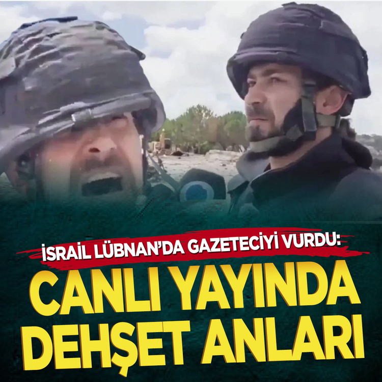 İsrail Lübnan'da gazeteciyi vurdu: Canlı yayında dehşet anları