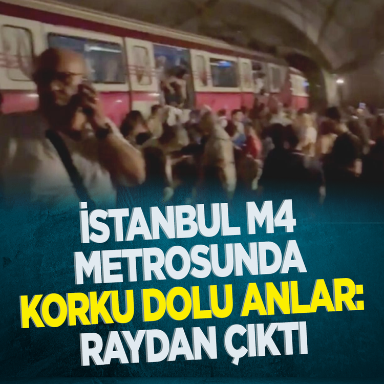 İstanbul M4 metrosunda korku dolu anlar: Raydan çıktı