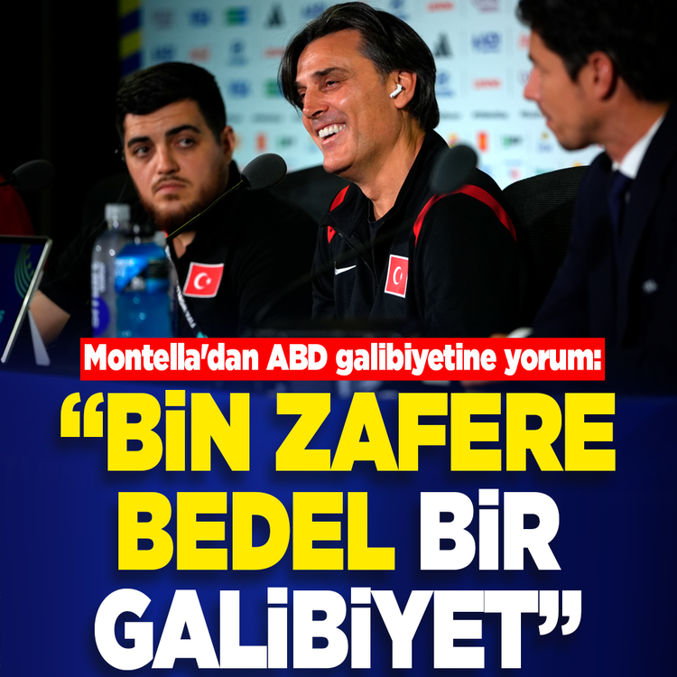 Montella'dan ABD galibiyetine yorum: "Bin zafere bedel bir maç oldu"