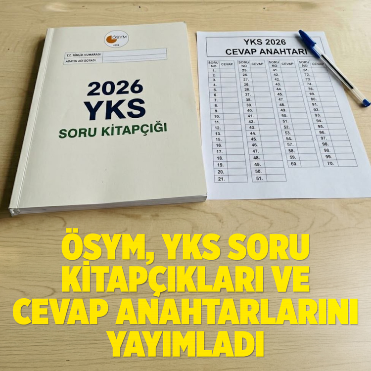 ÖSYM, YKS soru kitapçıkları ve cevap anahtarlarını yayımladı