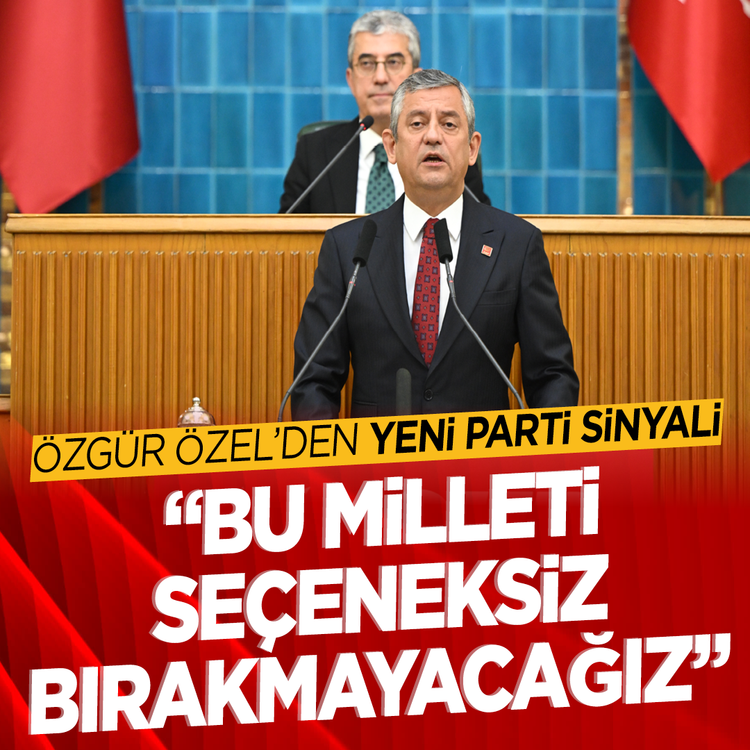 Özgür Özel’den yeni parti sinyali “Bu milleti seçeneksiz bırakmayacağız”