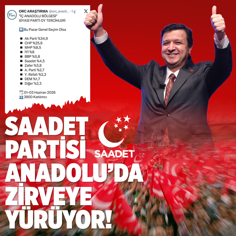 Saadet Partisi Anadolu’da zirveye yürüyor!