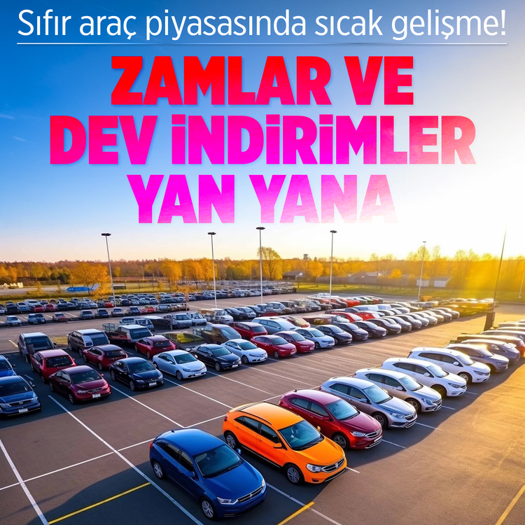 Sıfır araç piyasasında sıcak gelişme! Zamlar ve dev indirimler yan yana