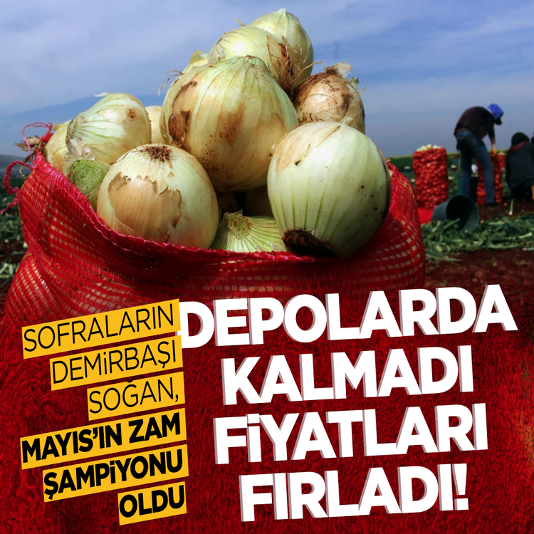 Sofraların demirbaşı soğan Mayıs’ın zam şampiyonu oldu! Depolarda kalmadı fiyatları fırladı