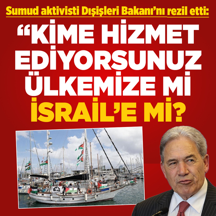 Sumud aktivisti Dışişleri Bakanı’nı rezil etti: “Kime hizmet ediyorsunuz ülkemize mi İsrail'e mi?”