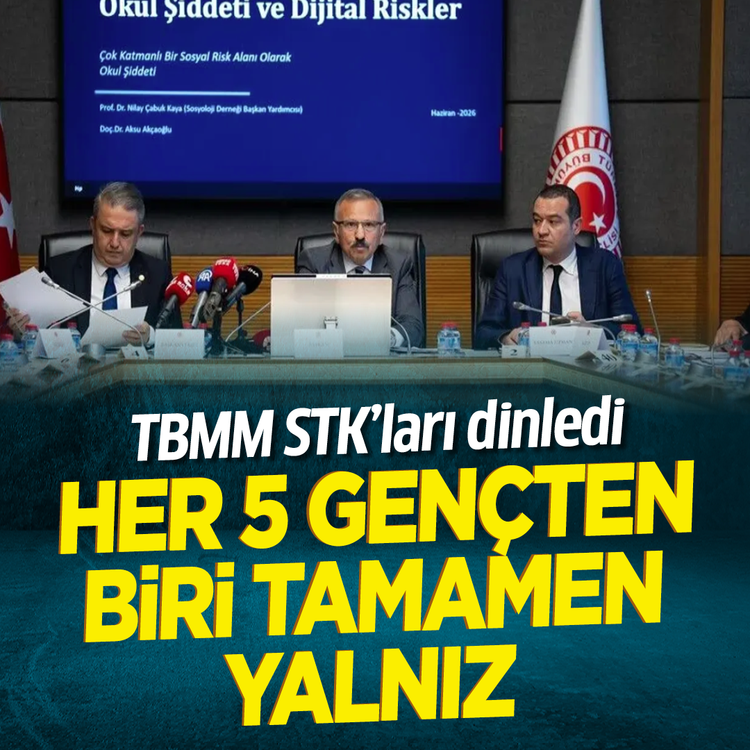 TBMM Okul Saldırılarının Nedenlerini Araştırma Komisyonu, STK'leri dinledi: Her 5 gençten biri tamamen yalnız