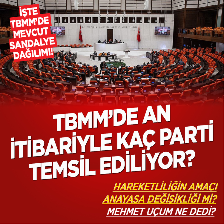 TBMM'de an itibariyle kaç parti temsil ediliyor? İşte TBMM'de mevcut sandalye dağılımı! Hareketliliğin amacı anayasa değişikliği mi? Mehmet Uçum ne dedi?