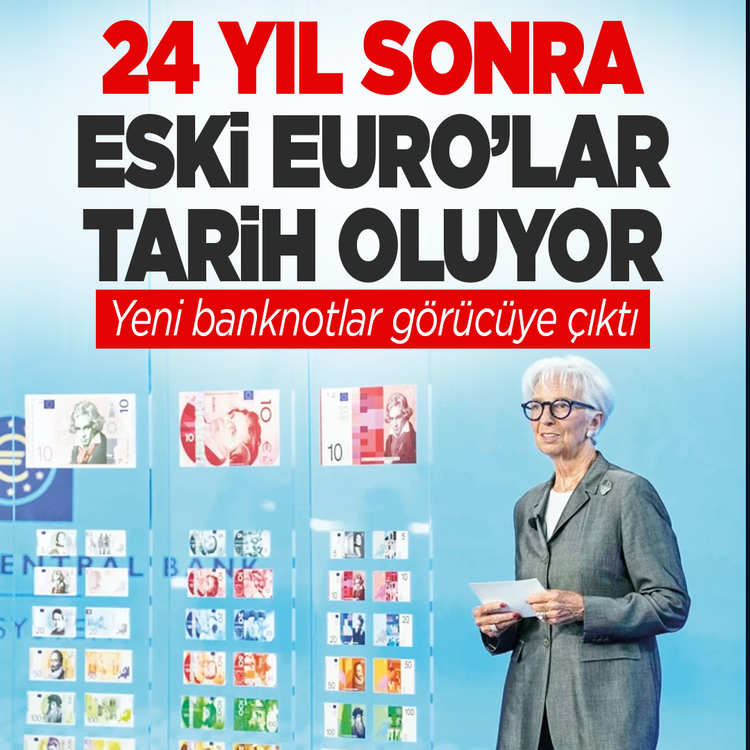 AB'den imaj hamlesi! Eski Euro'lar tarih oluyor: Yeni banknotlar görücüye çıktı!