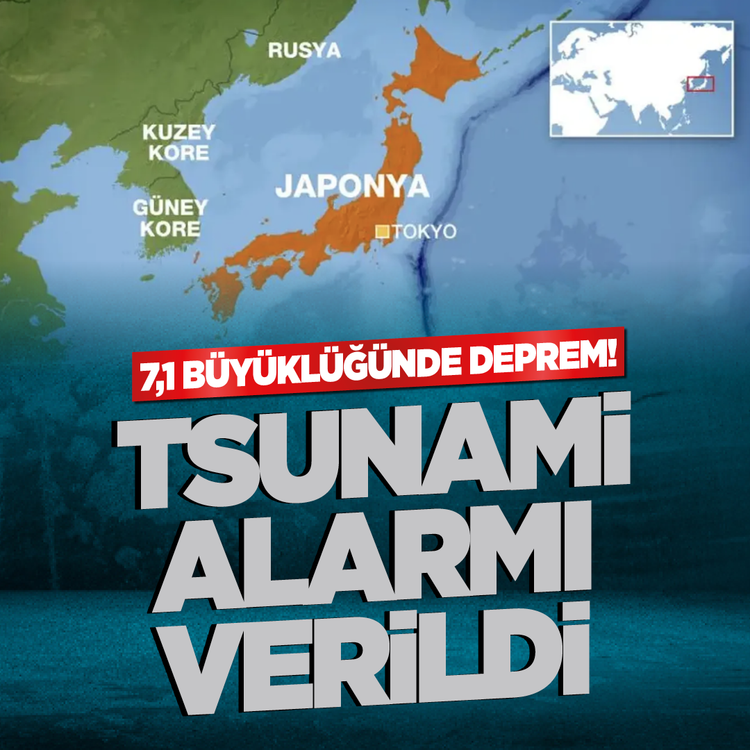 7,1 büyüklüğünde deprem! Tsunami alarmı verildi