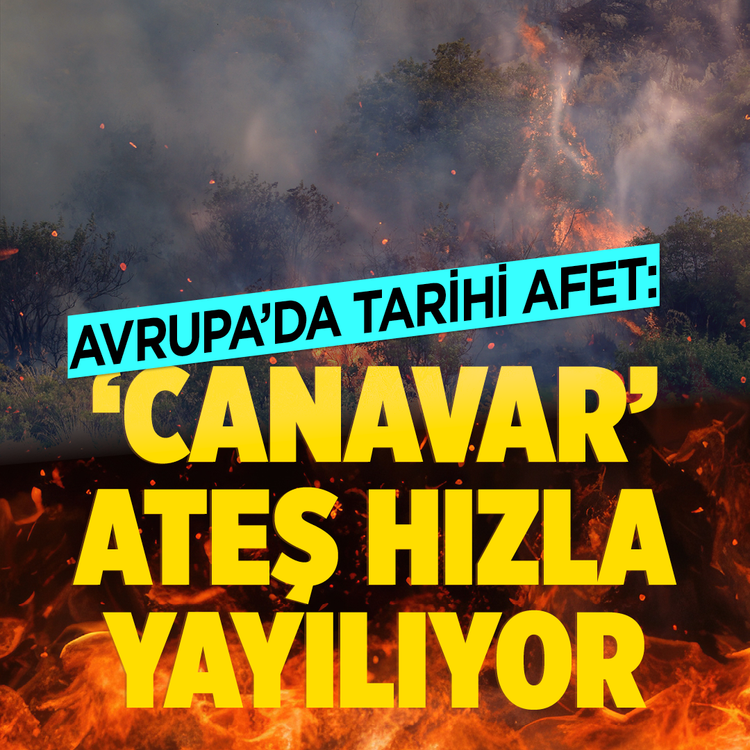Avrupa'da tarihi afet: 'Canavar' ateş hızla yayılıyor
