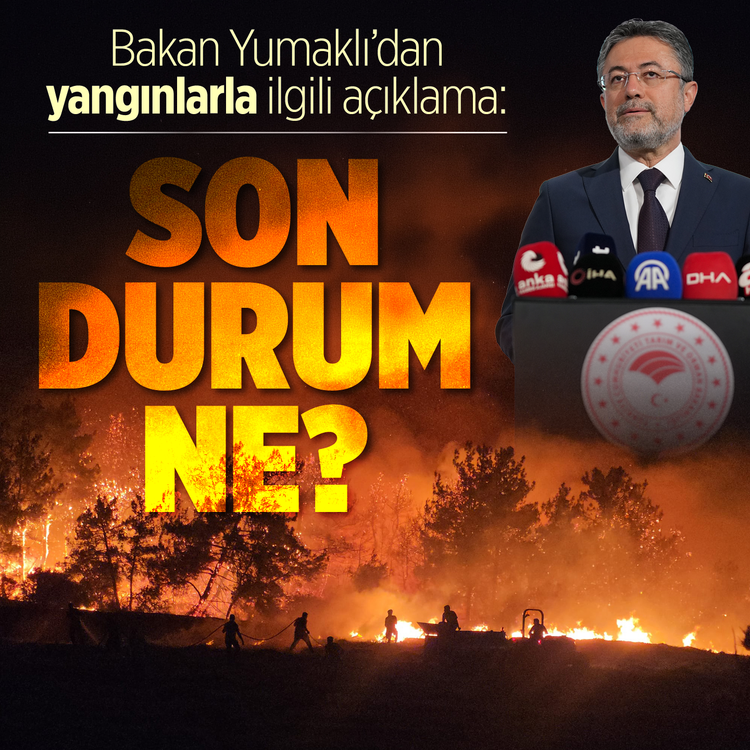 Bakan Yumaklı'dan yangınlarla ilgili açıklama: Son durum ne?