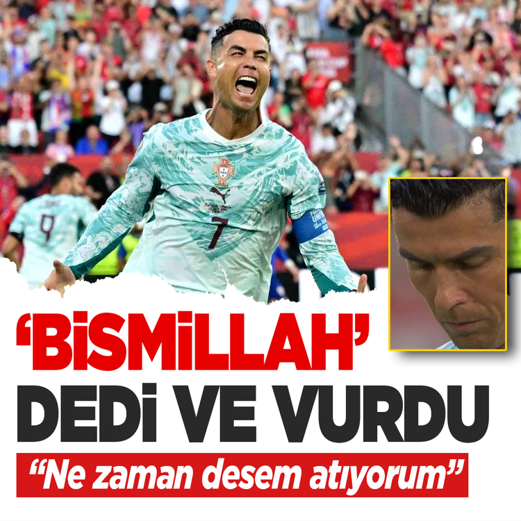 Ronaldo Bismillah dedi golünü attı: "Ne zaman desem atıyorum."