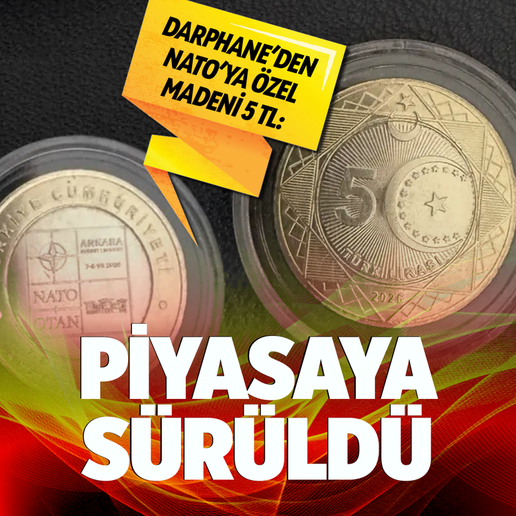 Darphane'den NATO'ya özel madeni 5 TL: Piyasaya sürüldü