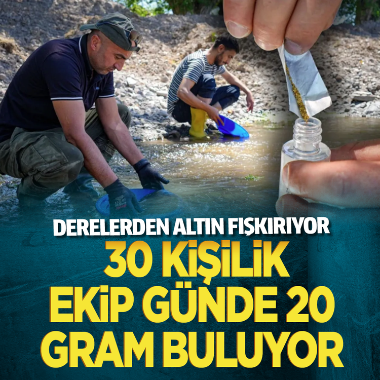 Derelerden altın fışkırıyor: 30 kişilik ekip günde 20 gram buluyor