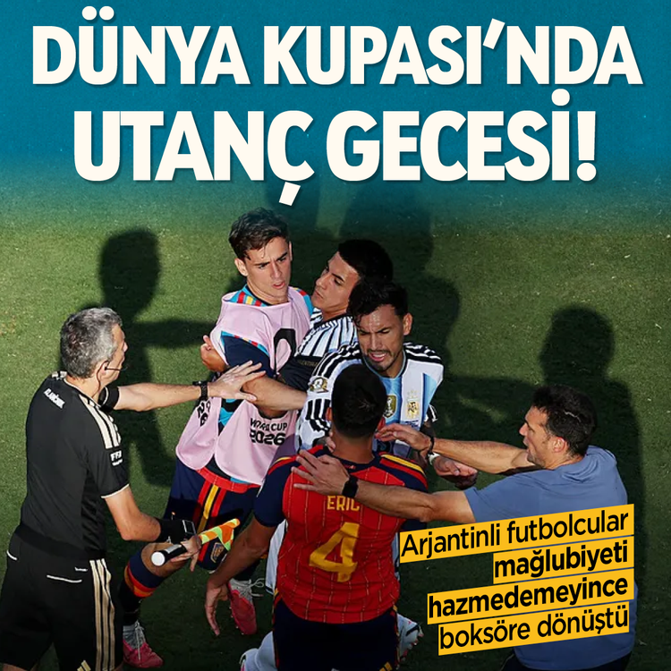 Dünya Kupası'nda utanç gecesi! Arjantinli futbolcular mağlubiyeti hazmedemeyince boksöre dönüştü