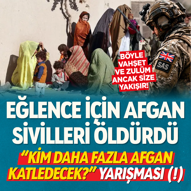 Eğlence için Afgan sivilleri öldürdü... “Kim daha fazla Afgan katledecek?” yarışması (!)  Böyle vahşet ve zulüm ancak size yakışır!