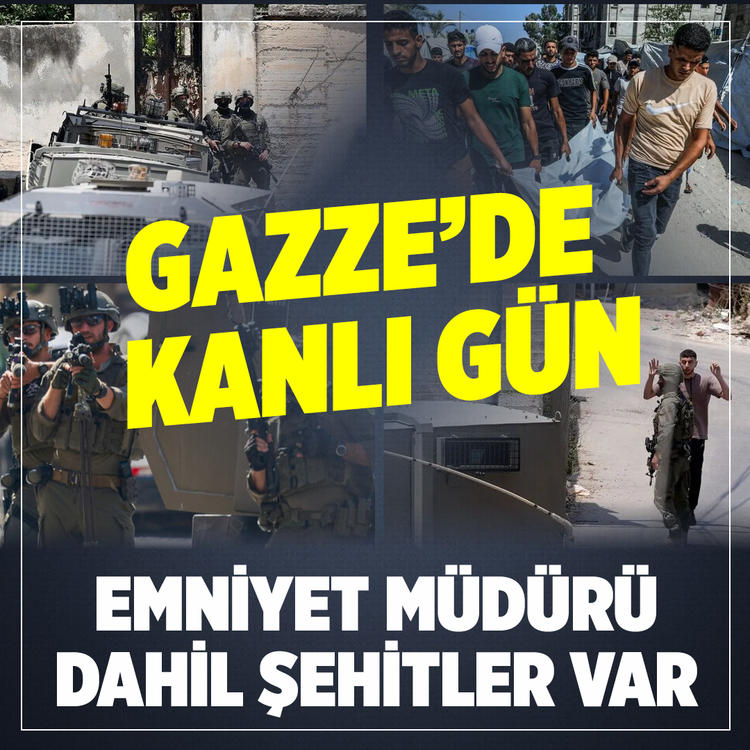 Gazze'de kanlı gün: Emniyet müdürü dahil şehitler var
