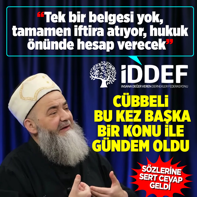 Cübbeli bu kez başka bir konu ile gündem oldu! Tek bir belgesi yok, tamamen iftira atıyor, hukuk önünde hesap verecek