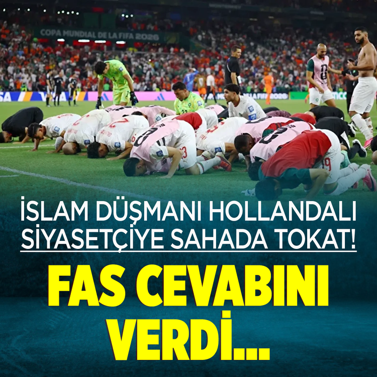 İslam düşmanı Hollandalı siyasetçiye sahada tokat! Fas cevabını verdi...