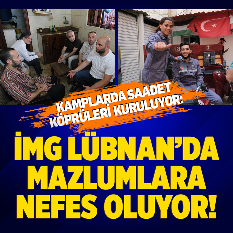 Kamplarda saadet köprüleri kuruluyor: İMG Lübnan’da mazlumlara nefes oluyor!