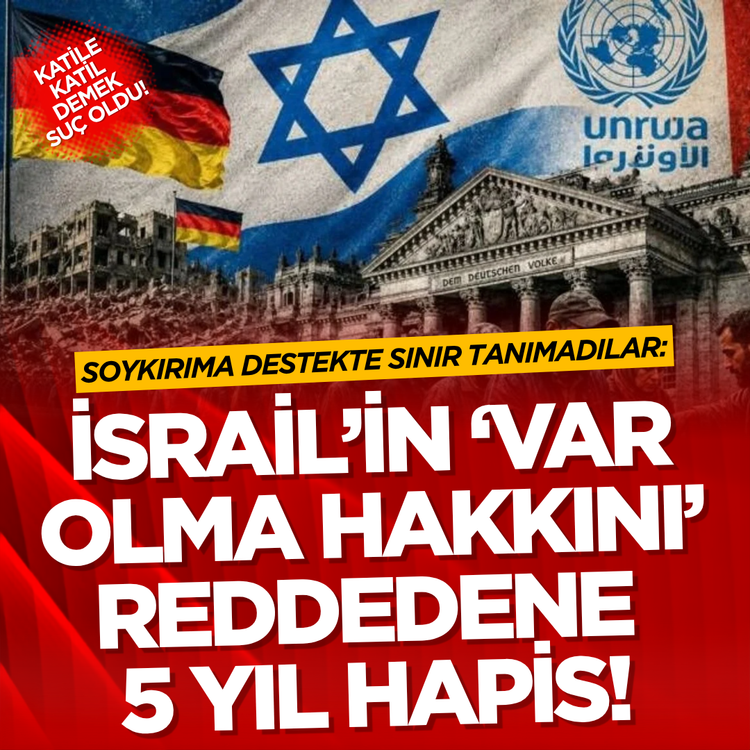 Katile katil demek suç oldu! Soykırıma destekte sınır tanımadılar: İsrail’in ‘var olma hakkını’ reddedene 5 yıl hapis!