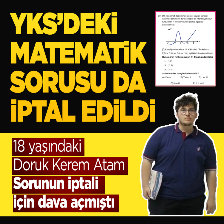 YKS'de bir iptal daha! AYT matematik sorusu da değerlendirme dışı bırakıldı