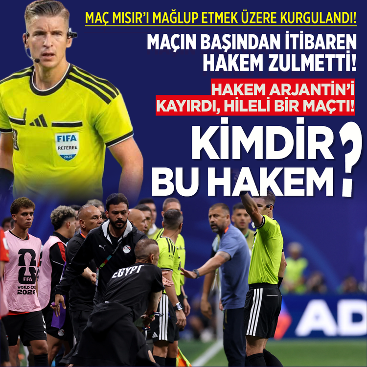 Maç Mısır'ı mağlup etmek üzere kurgulandı! Maçın başından itibaren hakem zulmetti! Kimdir bu hakem?