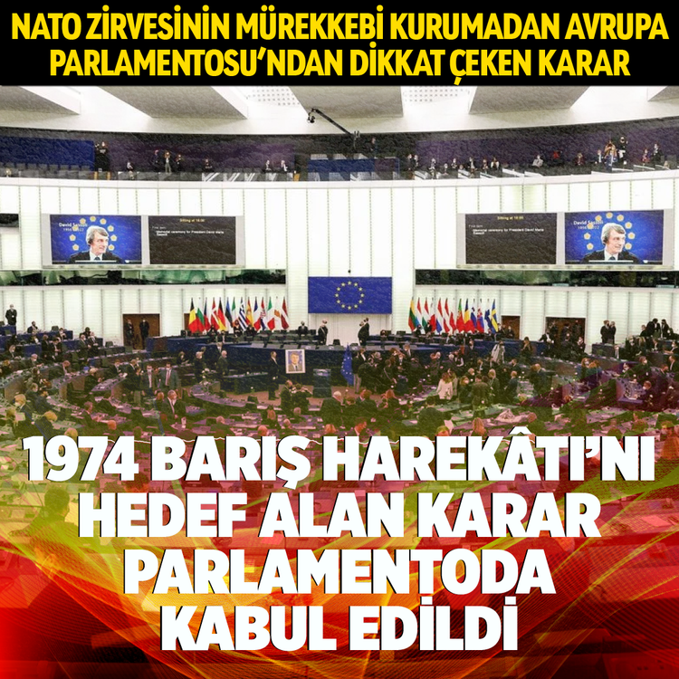 NATO zirvesinin mürekkebi kurumadan 1974 Barış Harekâtı'nı hedef alan karar parlamentoda kabul edildi: AP’den alçakça karar!