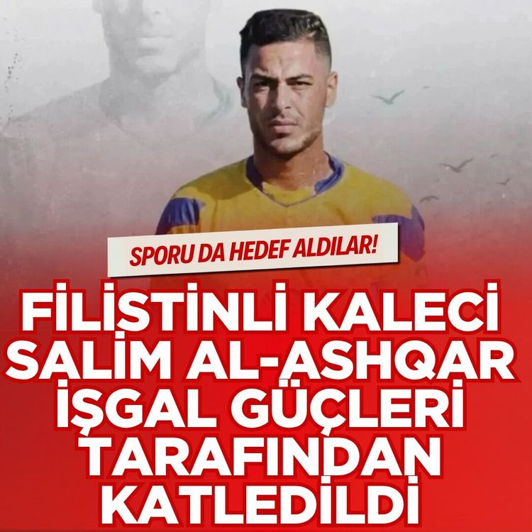 Sporu da hedef aldılar! Filistinli kaleci Salim Al-Ashqar işgal güçleri tarafından katledildi