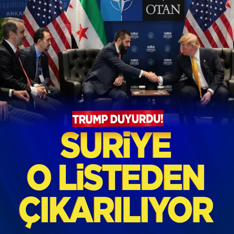 Trump duyurdu! Suriye o listeden çıkarılıyor